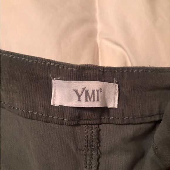 YMI Olive Green Corduroy Wide Leg Pants - Picture 3 of 5